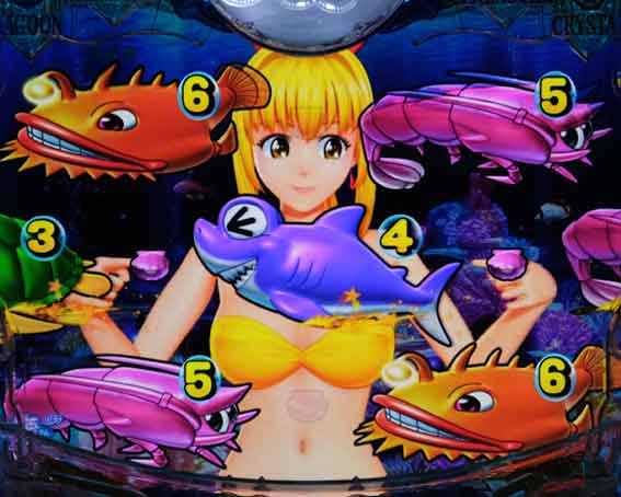大海5ブラック マリンちゃんリーチ
