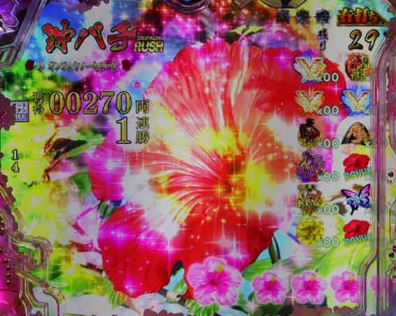 真花の慶次3 99 甘デジ ハイビスカス