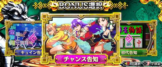 麻雀のボーナス中の演出タイプ