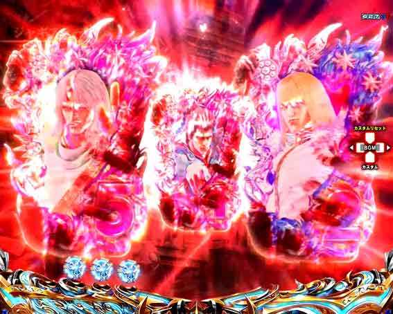 デジハネP北斗の拳 慈母 図柄ロック予告