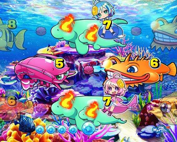スーパー海物語IN沖縄6 図柄張り付き