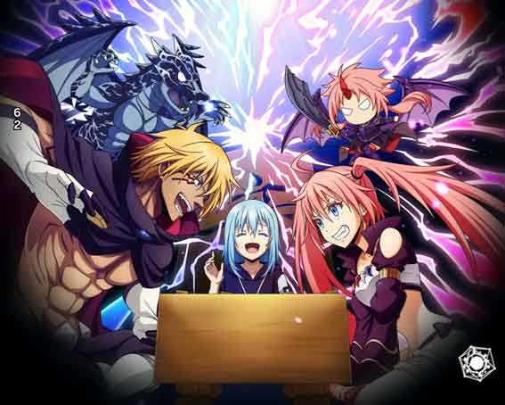 P転生したらスライムだった件129ver リーチ後キャラ背景予告