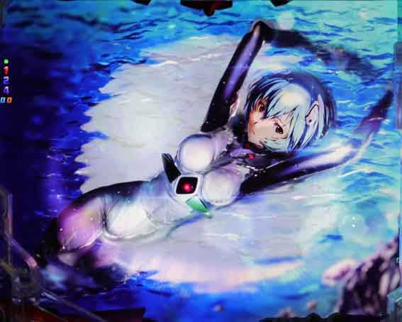 ゴジラ対エヴァンゲリオン2 超デカシルバー　レイ背景