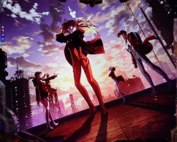 ゴジラ対エヴァンゲリオン2 超デカシルバー　パイロット集合背景