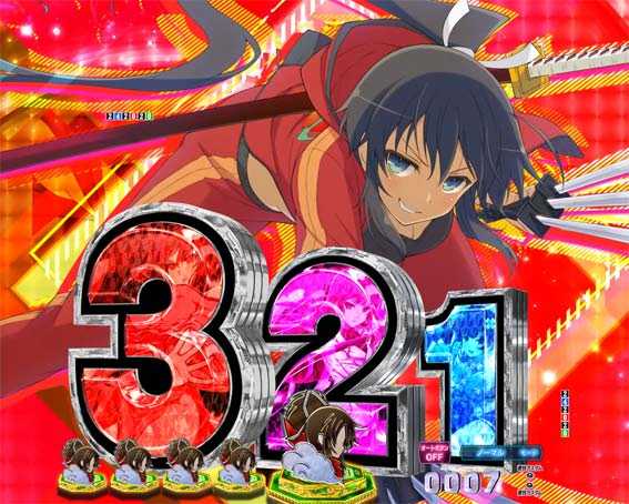 P閃乱カグラ 189大入りver　順目図柄先読み予告