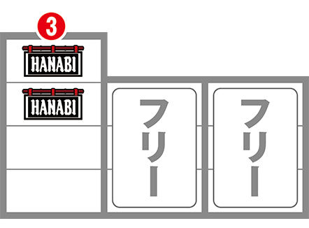 ハナビの花火チャレンジ中の打ち方