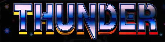 サンダーの雷神ゾーン中のロゴフラッシュ