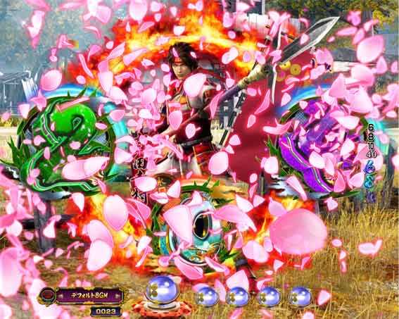 デカスタP戦国無双100ver　桜吹雪