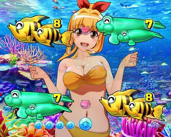 スーパー海物語IN沖縄6 Withえなこ　マリンちゃんリーチ