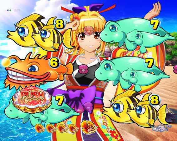 スーパー海物語IN沖縄6 Withえなこ　マリンちゃんリーチ