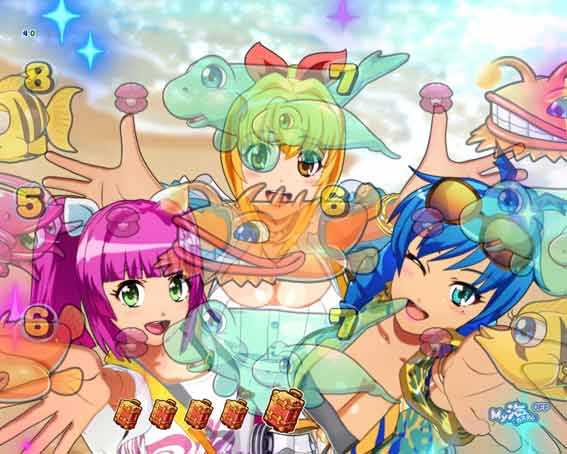 スーパー海物語IN沖縄6 Withえなこ　リーチ後キャラSU予告